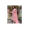 GoSriKi Women's Rayon Blend Printed Straight Kurta with Pant & Dupatta (Maslin-Multi-GS_XXL_Peach_XX-Large)