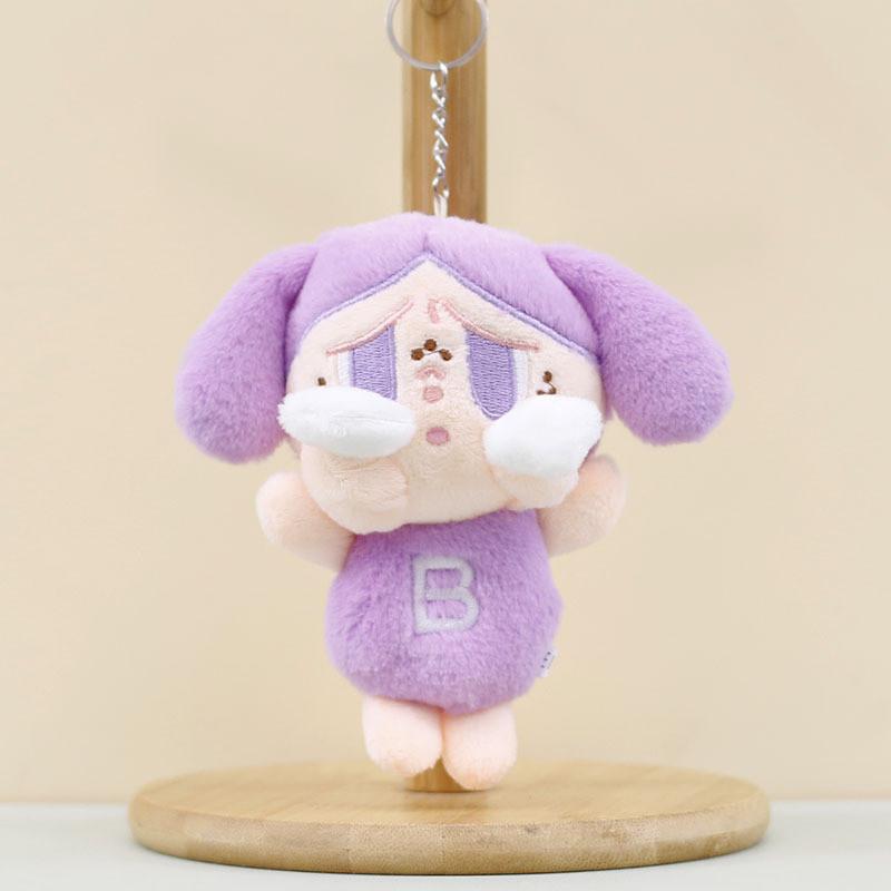 

Очаровательная плачущая кукла брелок Pop Mart плюшевая игрушка креативный подарок шарм для рюкзака фиолетовый