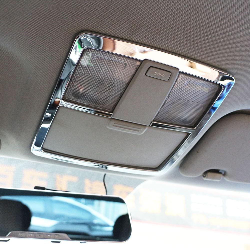 ABS Chrome Reading Lamp Cover Trim Roof Read Lights Frame Decoration for Kia Sportage 3 SL 2012 -2016 Car Sticker