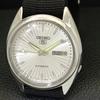 Seiko 5 AUTOMATIC VINTAGE JAPAN 7009A MENS SILVER COLOR DIAL WATCH A701286-5 R206a-a701286