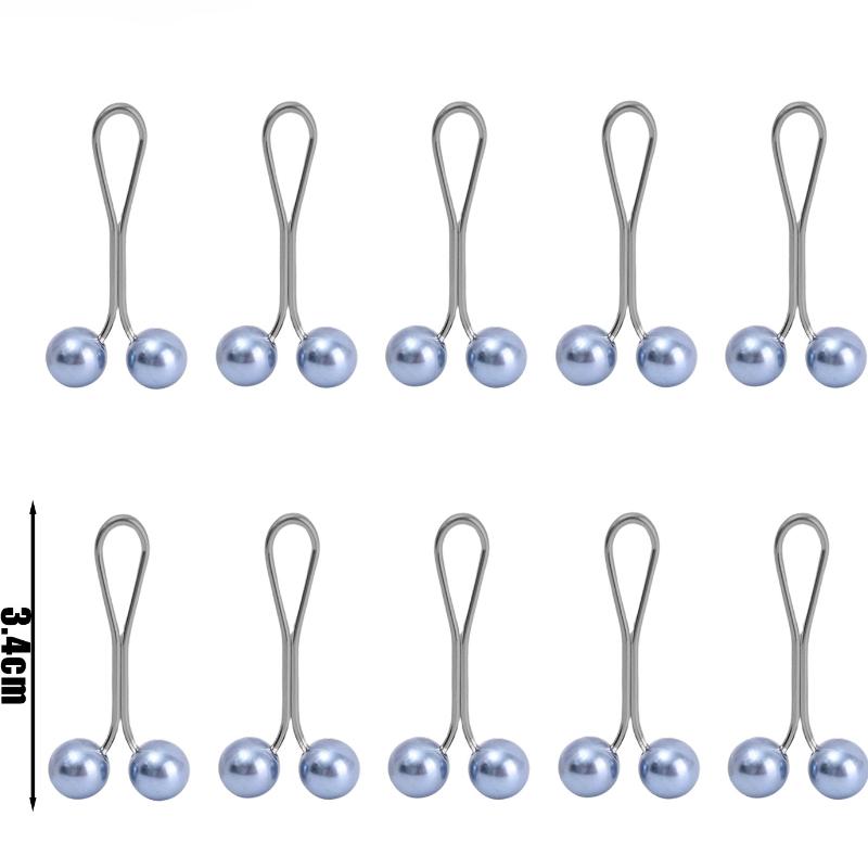 10-20pcs/lot Anti Slip Brooch Headscarf Shawl Scarf Lady Fixed Pins Scarf Hijab Clips Pearl Stylish Brooch for Women Jewelry