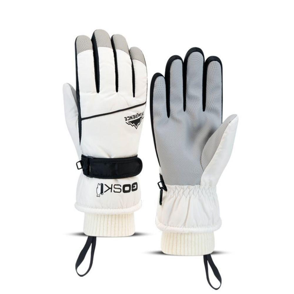 Windproof Snowboard Gloves Keep Warm Full Finger Mittens Simple Cycling Mittens  Man