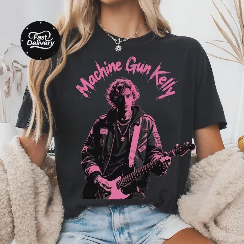 Machine Gun Kelly TShirt MGK Rock Music Tee Tickets to My Downfall TShirt Unisex T-Shirt XXXXL