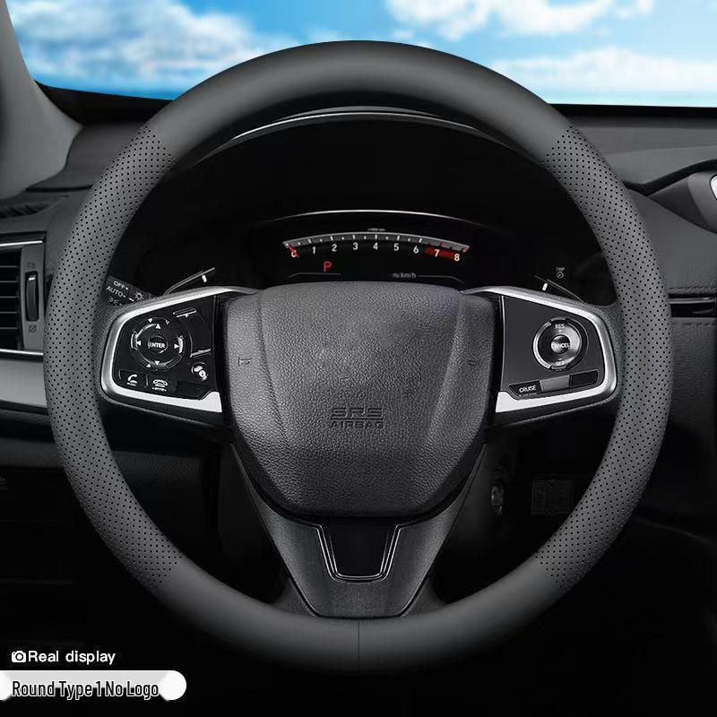 Nappa Leather Ultra-Thin Breathable Steering Wheel Cover for Mercedes C260L/E300L/GLC300L/GLB20