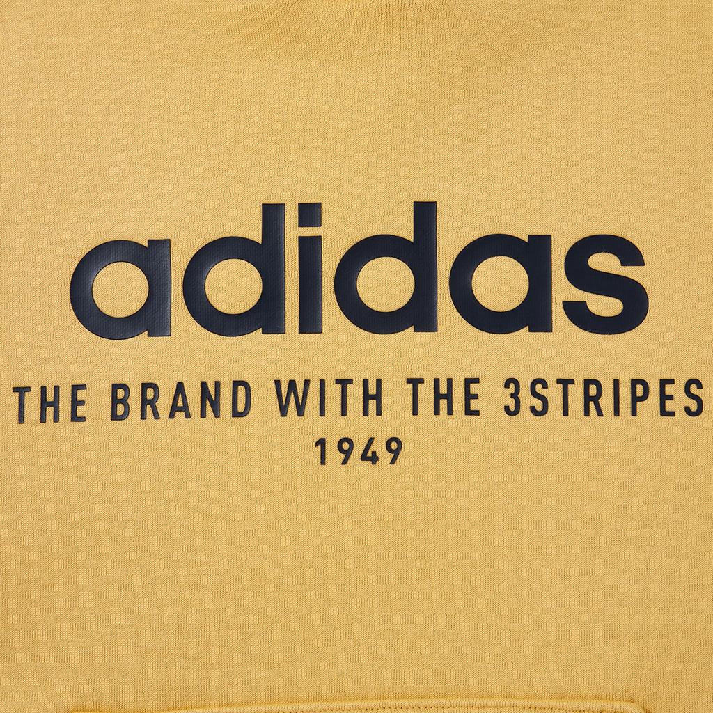 Adidas Hooded Logo Fashion Sweatshirt Women Sweatshirt Brown JX9437
