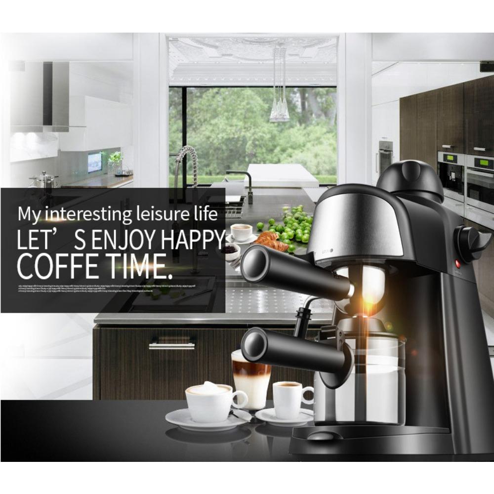Aparat de cafea de uz casnic Aparat de espresso Abur Spuma de lapte Mic Mini Semi-automat