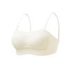 Strapless beautiful back cross underwear women's tube top thin large chest small chest gathering anti-light anti-sagging bra cover