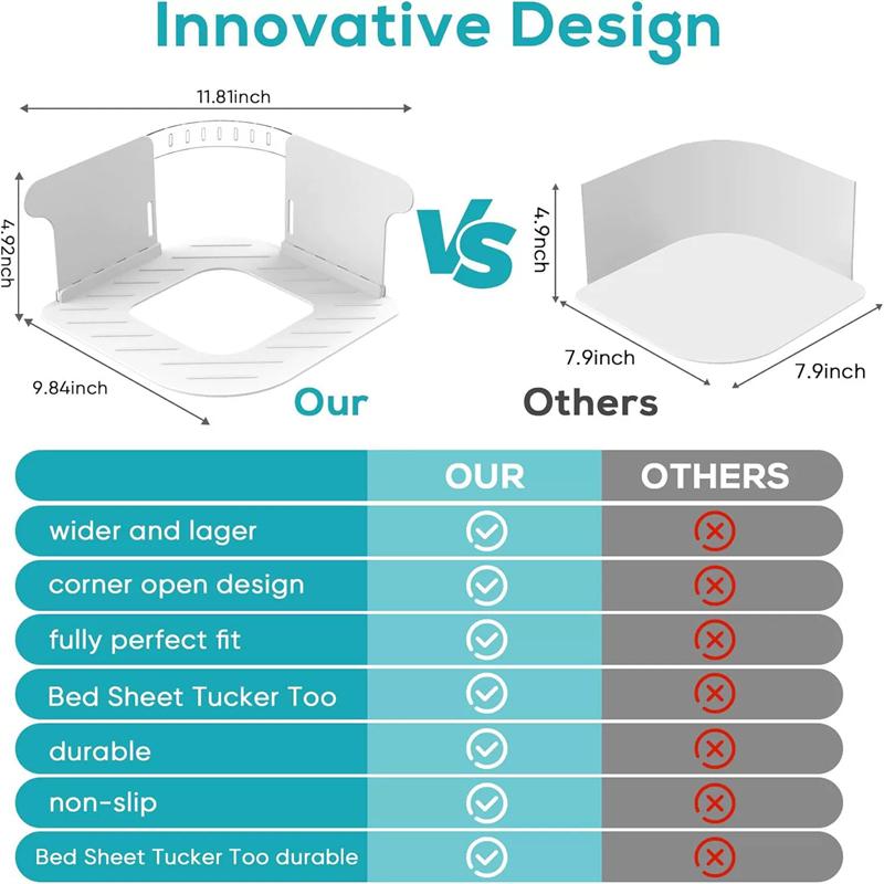 4x Verbesserte Bettlaken Matratze Halter Verschluss Greifer Fest Engen Einfach Installieren