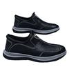Leather Casual Shoes Men's One-pedal Shoes 2025 Spring Fashion Socks Men's Shoes Trendy Leather Shoes Men