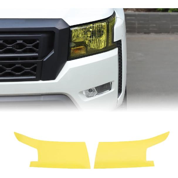 Yinanlutos Headlight Film Protective Compatible with Nissan Frontier 2022-2025 Front Head Light PreCut Decoration Sticker Decal Car Exterior