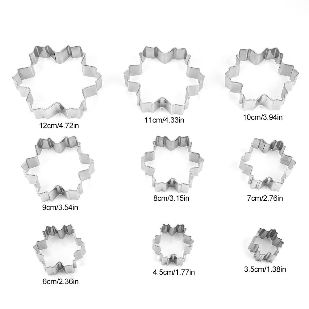 Snowflake Shaped Stainless Steel Mold Cookie Cutter Great For Christmas And Winter Holiday