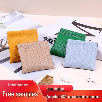 Mini Portable Earphone & Cosmetics Storage Bag with Automatic Closure