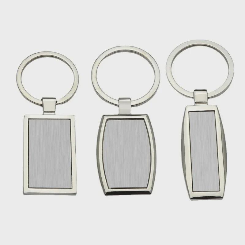 Modischer Schlüsselanhänger aus Metall mit Gravur: Einzelmarken-Anhänger & praktisches Geschenk