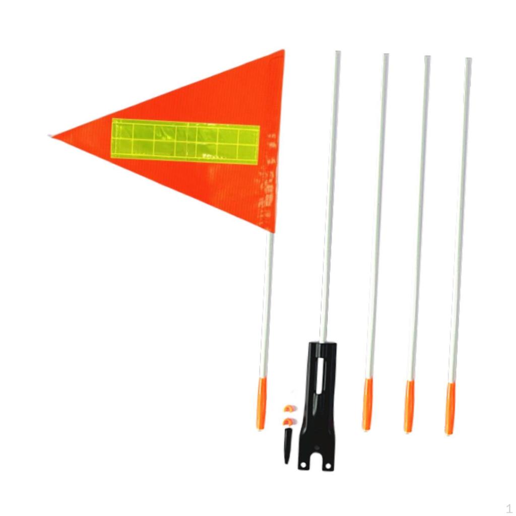 Bicycle Flag with Pole for Kids, Perfect Cycling And Golf Cart Use