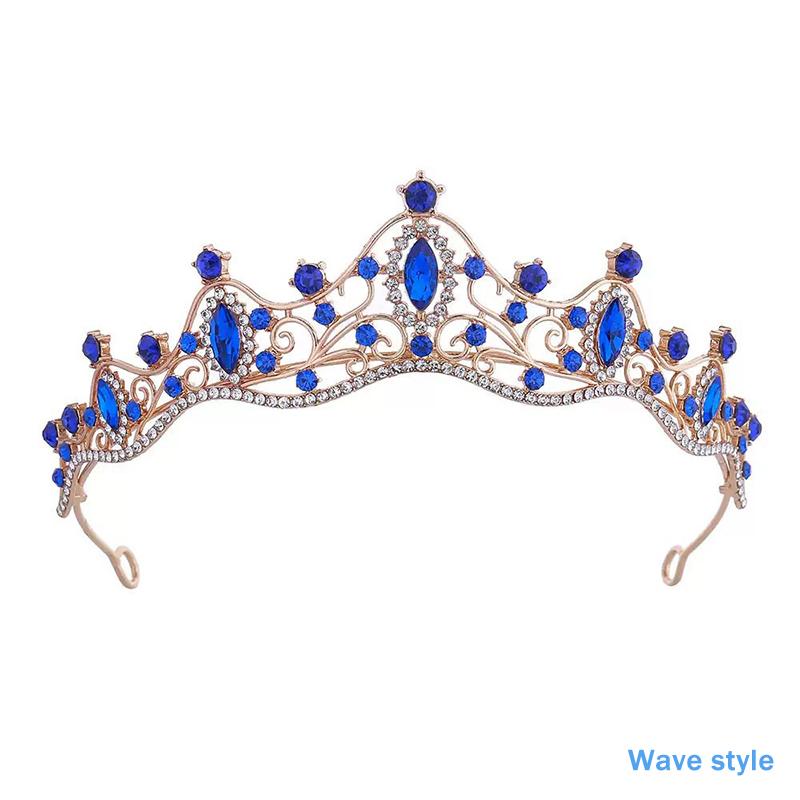 Hochzeit Haar Tiara Kristall Braut Tiara Krone Silber Farbe Diadem Schleier Tiaras Hochzeit Haarschmuck Kopfschmuck Kopfschmuck
