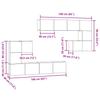 Wall Mounted TV Units 4 Pcs Artisan Oak Wood Based Material
