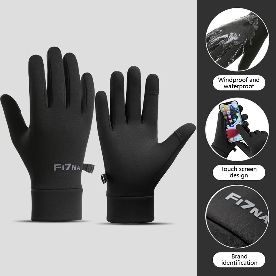 

Getinfit Cycling Gloves Men Women Autumn Winter Warm Touch Screen Ski Inner Liner Thin Fleece Windproof Outdoor Run Keep Warm S
