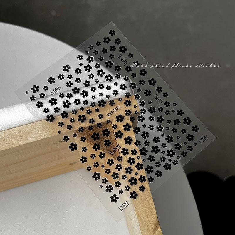 1 шт. 3D Летние Пятилепестковые Цветы Разноцветные Цветы Наклейки для Ногтей Цветочные Клейкие Слайдеры Декор для Маникюра Наклейки