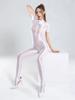 Sexy Women Zipper Open Crotch Catsuit High Elastic Bodysuits Shiny See Through One-Piece Thong Yoag Shaping Laotard Maid Tights