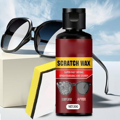 Lens Scratch Remover Glasses Windshield Scratch Repair Fluid Gentle Eyeglass Cleaning Liquid for Window Sunglasses Windshield