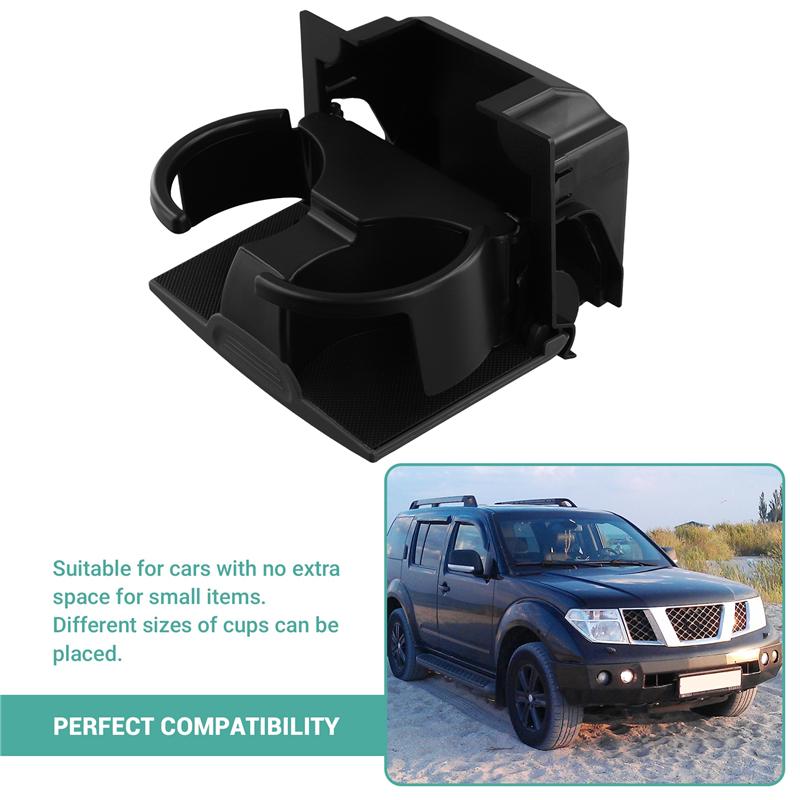 96965-ZP00C Rear Console Cup Holder For Nissan Frontier 2005- Pathfinder 2005-2012 Xterra 2005-2015