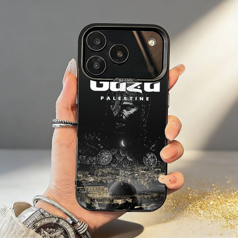 

U-Urban G-Сияющая Ночная Сцена Чехол Для Телефона Для iPhone17,16,15,14,13,12,11,Pro,MAX Серый Матовый Силиконовый Черный Чехол iPhone17PRO