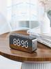 Desktop Mini LED Mirror Digital Clock Bluetooth Wireless Alarm Clock with Audio Cell Phone Speaker Stereo Sound Effect