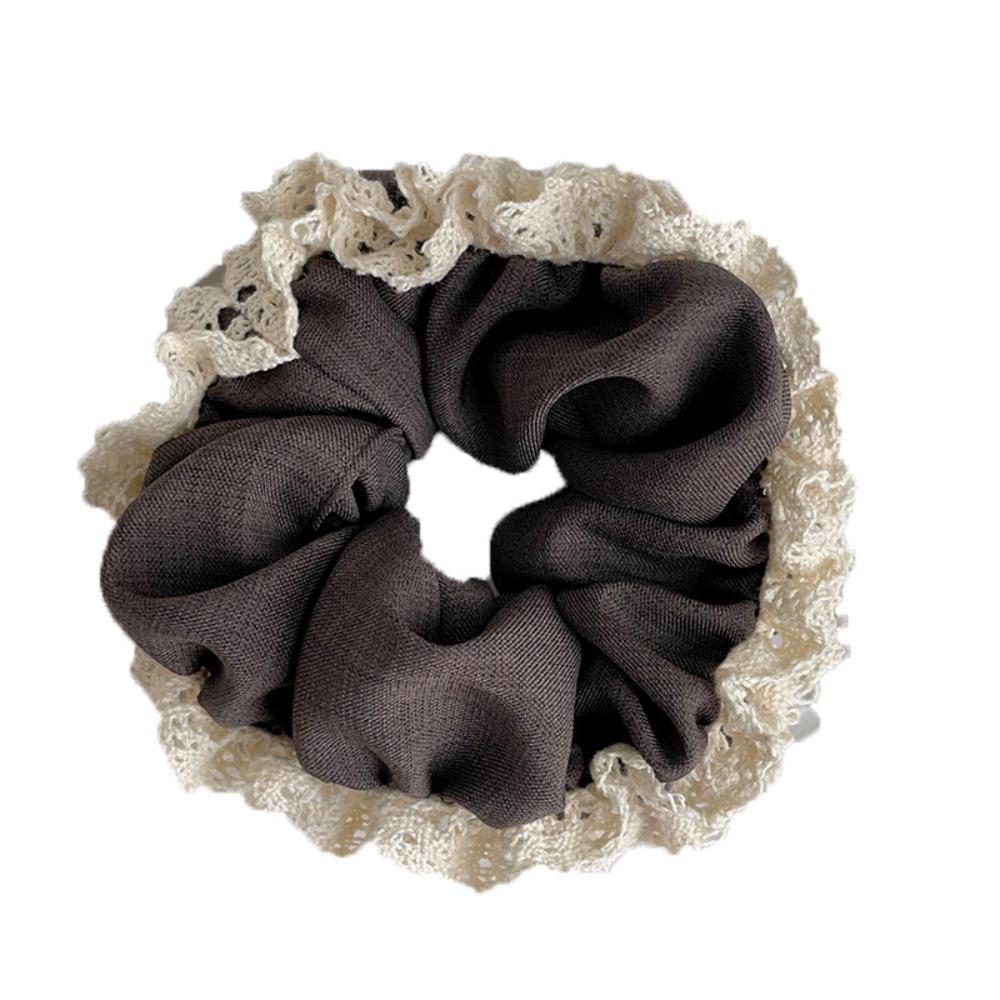 3pcs Lace Intestine Hair Loop Girlish Feeling Tied Hair Headband High Elasticity Non Damaging Rubber Band Cute Hair Accessories