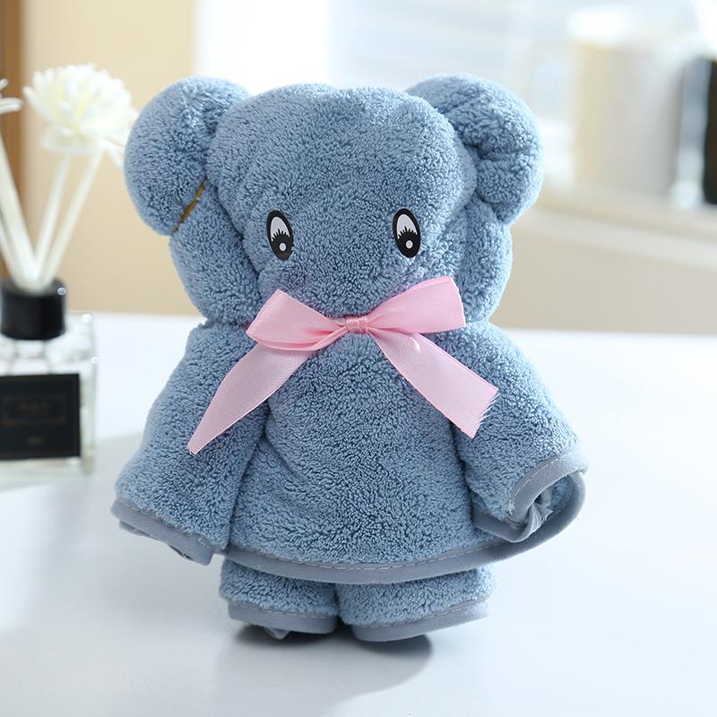 Bear Coral Fleece Gift Box Towel Souvenir Wedding Birthday Special Absorbent Thickened Hemming Children's Towels Cute