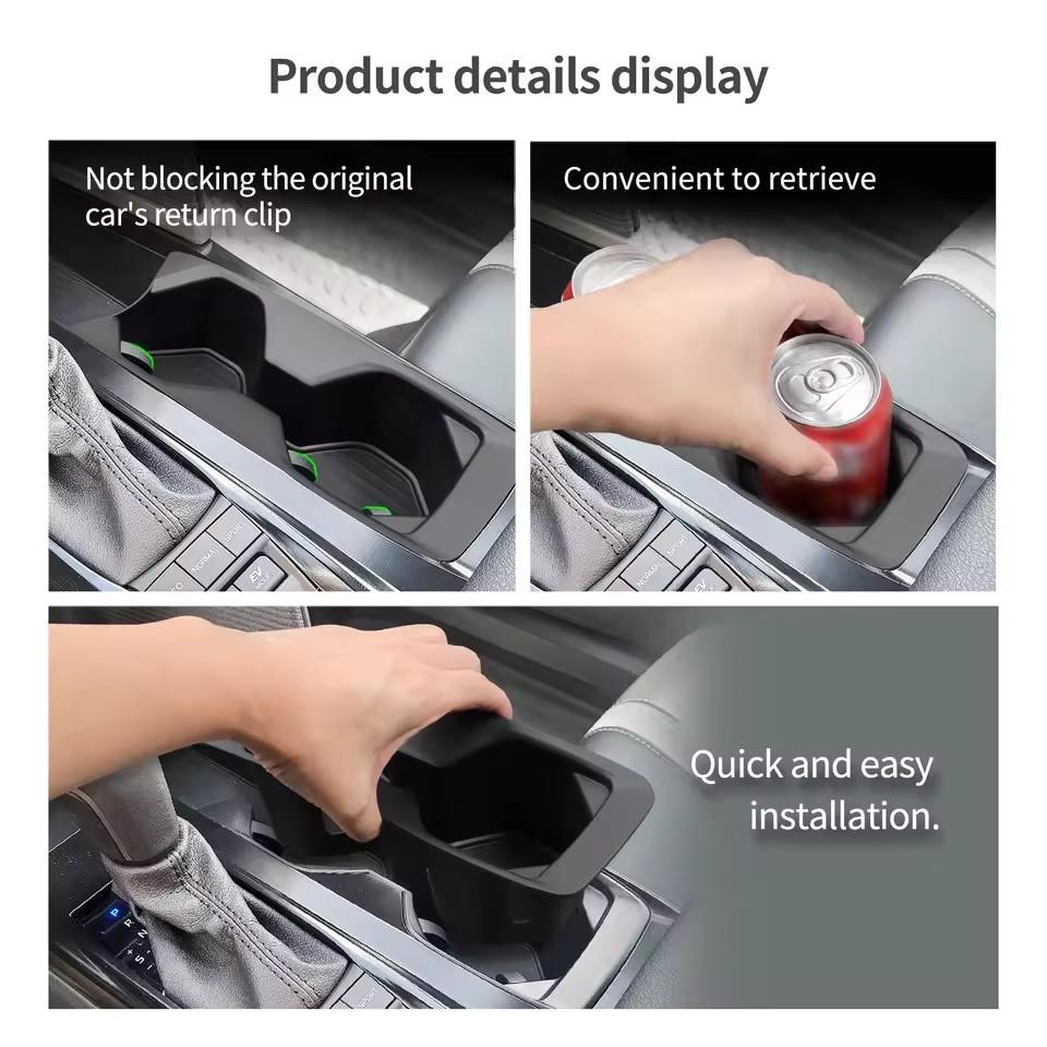 Για Toyota Camry Αμερικάνικη Έκδοση 2025 2025 Θήκη Ποτηριού Κεντρική Κονσόλα Κουτί Αποθήκευσης Δίσκος TPE Τακτοποίηση Αξεσουάρ Αυτοκινήτου