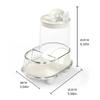 Large Capacity Pet Feeding Bowl Plastic Pet Food Water Dispenser  for Small Animals