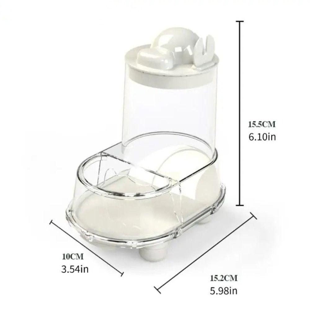 Large Capacity Pet Feeding Bowl Plastic Pet Food Water Dispenser  for Small Animals