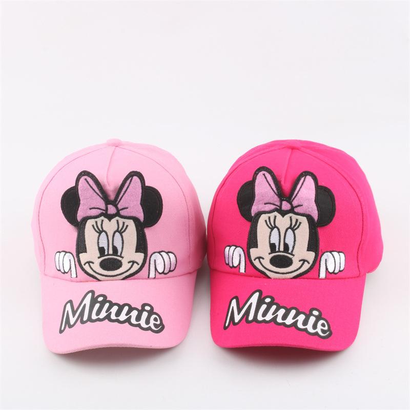 Disney Princess and Mickey Minnie Baseball Cap Sun Protection Breathable Knitted Sun Hat Outdoor Casual Style Crochet Baseball Cap