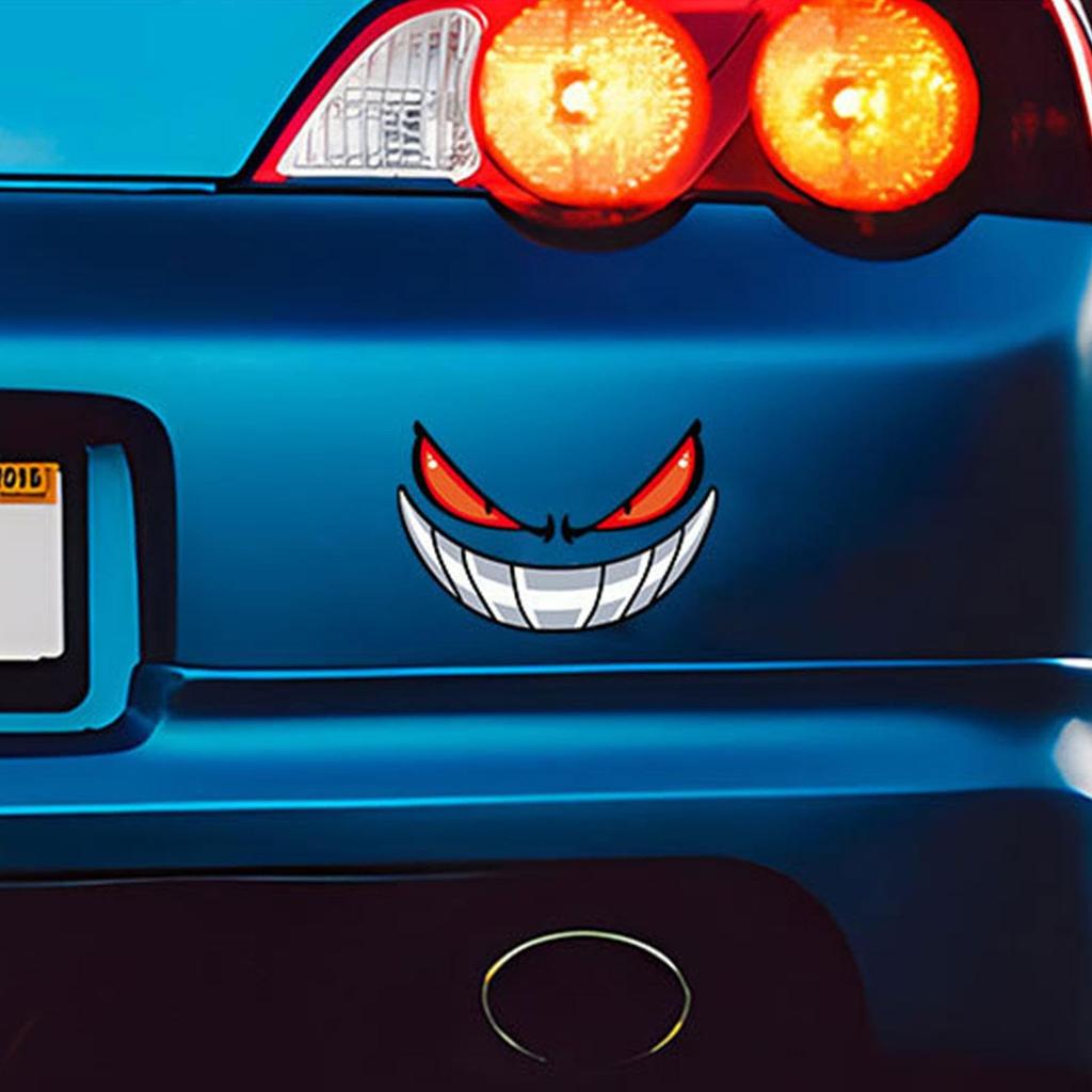 Car Motorcycle Reflective Sticker Decal Sticker Universal Strong Adhesive Waterproof Never Fade Evil Eye