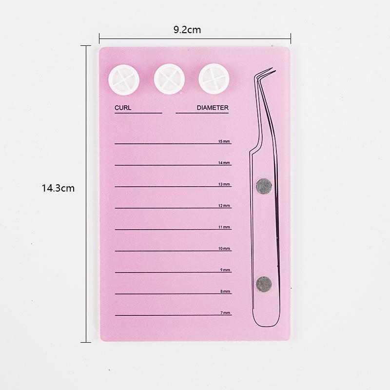 Grafted Eyelash Extension Holder Acrylic Pallet Magnetic Suction Scale Plate Tweezer Holder Eyelash Extension Storage Organizer