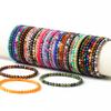 4mm Energie Granaat Kralen Armband Natuurlijke Lapis Lazuli Tijgeroog Steen Armband voor Mannen Vrouwen Reiki Yoga Armband Handgemaakte Sieraden