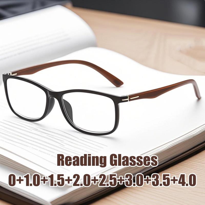 Fashion Men Women'S Anti-Blue Reading Glasses Trendy Transparent Far Sight Eyeglasses Unisex Ultralight Presbyopia Prescriptions