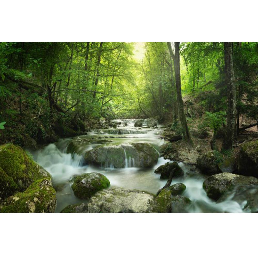 Natural Landscape Wallpaper Enchanting Forest Waterfall 3d Mural For Living Room Bedroom Forest Wall Mural