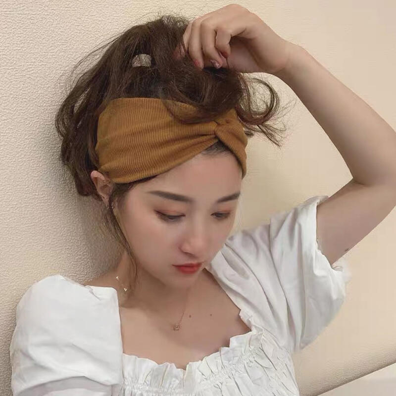Lilina Twisted Bandana Hair Turban Wide Hairband Headband