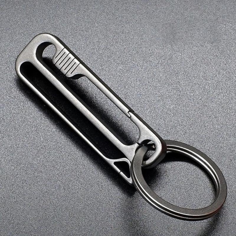 Metal Alloy Carabiner Keychains Clip Quick Releases Key Rings Small Carabiner Clip Waist Hanging Keychain Buckles
