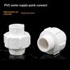 40/50/63Mm Pvc Pipe Union Fitting Quick Connect Water Pipe Coupling Corrosion Resistant Connector For Irrigation Plumbing