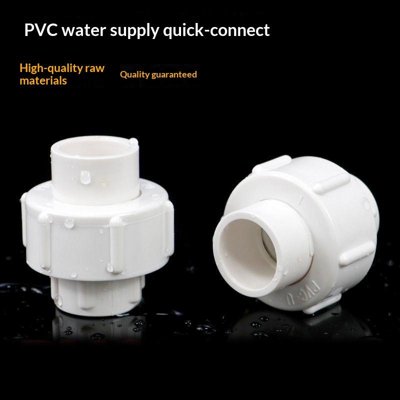 40/50/63Mm Pvc Pipe Union Fitting Quick Connect Water Pipe Coupling Corrosion Resistant Connector For Irrigation Plumbing