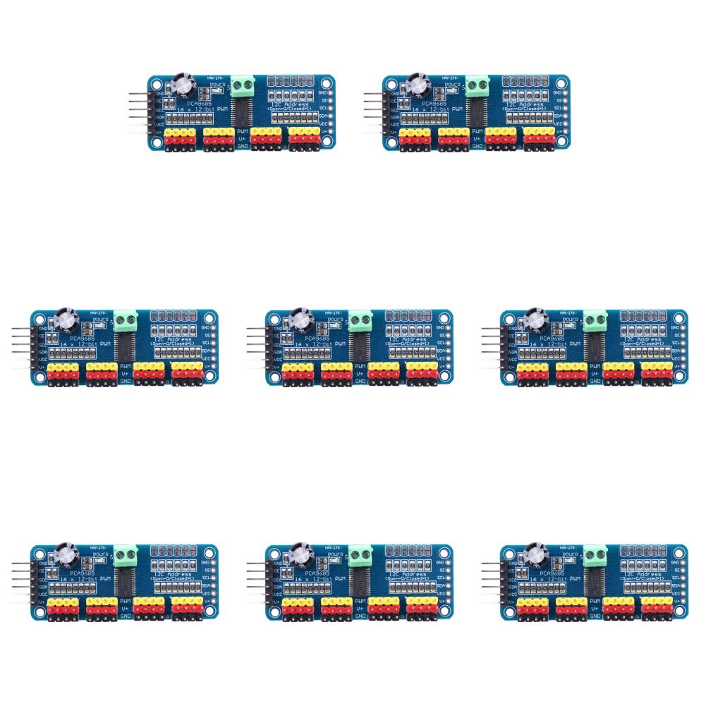 PCA9685 Driver Module IIC Interface 16 Channel 12-Bit PWM Servo Motor Driver Board Controller for Arduino Robot/ Raspberry Pi