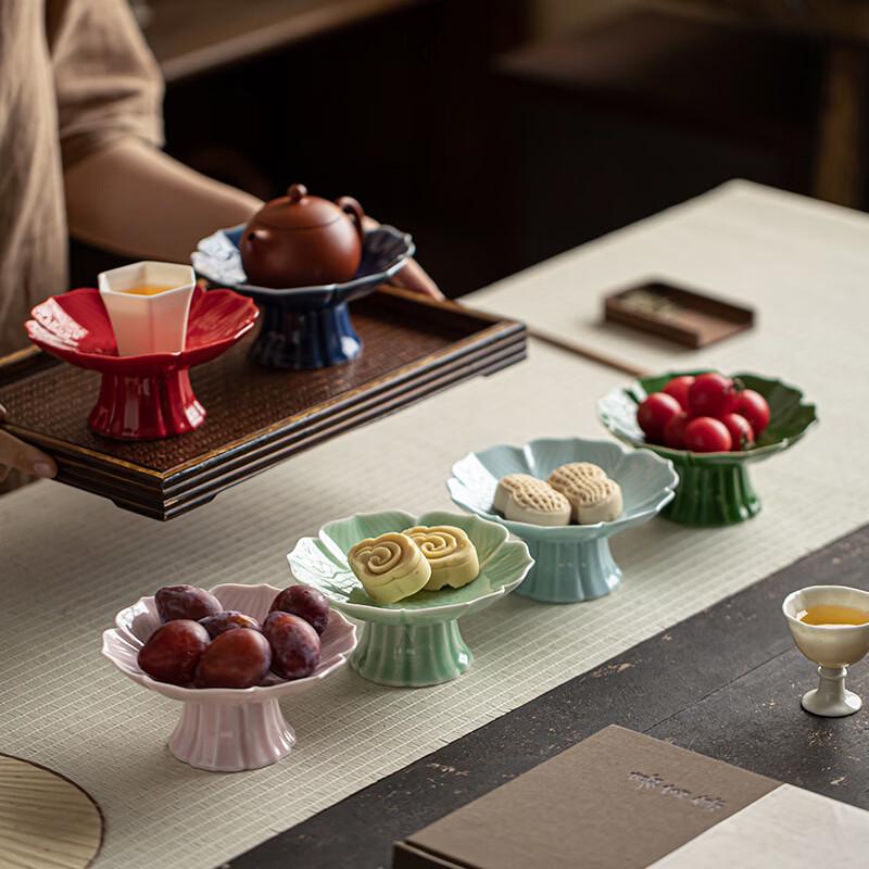 Chang Baosen New Chinese Style Ceramic Lotus Snack Plate