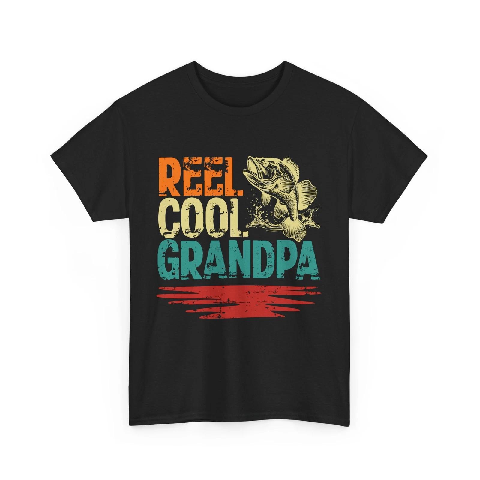 Grandfather Shirt, Reel Cool Grandpa Shirt, Grandpa Fishing Vintage Shirt 3XL