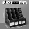 4 Column Data Organizer Rack Scratch Resistant PP Material Multi-functional Holder for Office Desk Book Pen File Storage