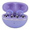 Clip On Earbuds Wireless BT Sports Headphones with Crystal Bow Buckle Noise Reduction Ear Clips Purple Gradient