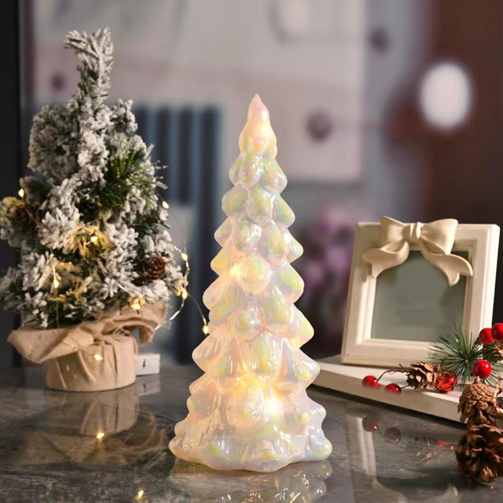 

Christmas Tree Christmas Ornaments Desktop Decoration Luminous Night Light Cross-border Home Decoration Props Christmas Gifts One Size