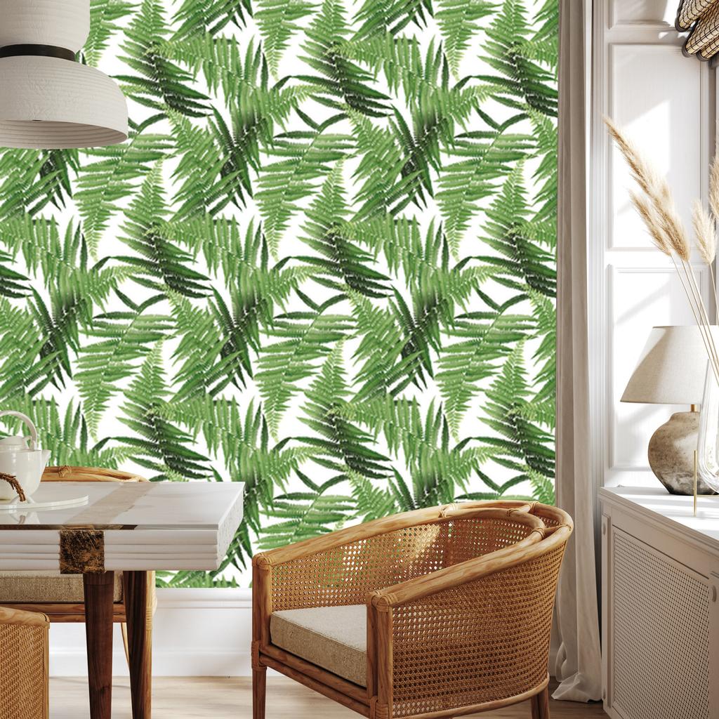 Fern Leaves Wallpaper for Living Room and Bedroom 50x1000