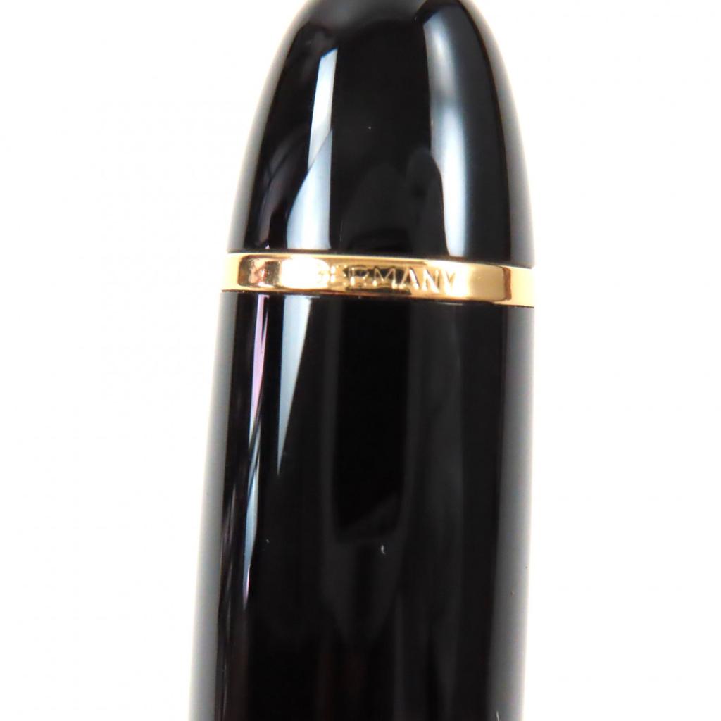 Great MONTBLANC fountain pen Meisterstck 149 white star Black gold 14K mens Used